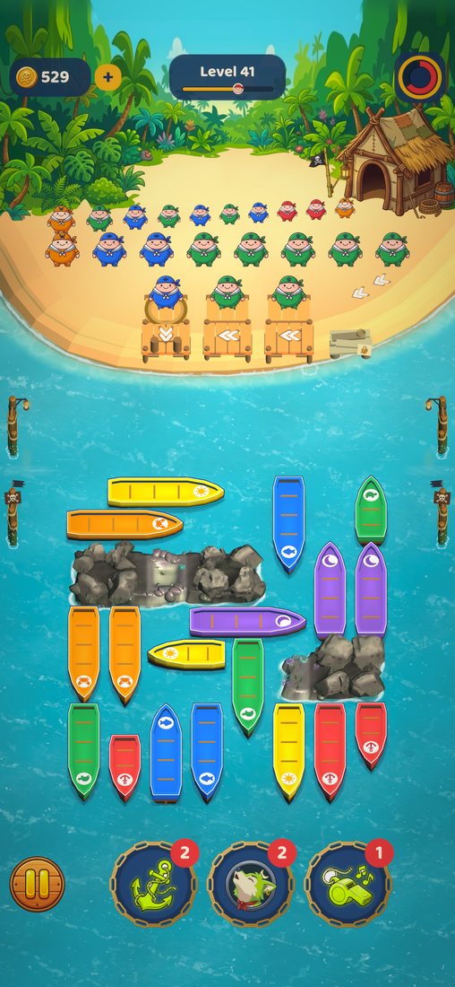 Summer harbor level with colorful boats